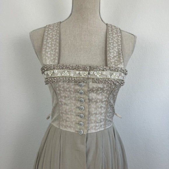 Lisas Landhouse Vintage Trachten Dirndl German Folk Maxi Dress size EU 34 (6) - Picture 7 of 12